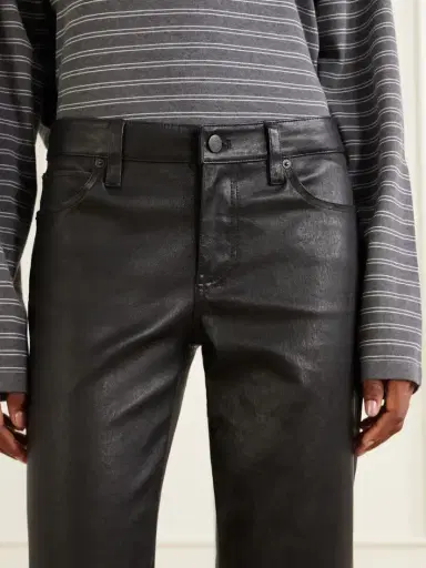 Frame The Cigarette Low-rise Straight-leg Leather Pants | Thumbnail 5 Frame The Cigarette Low-rise Straight-leg Leather Pants | Thumbnail 5