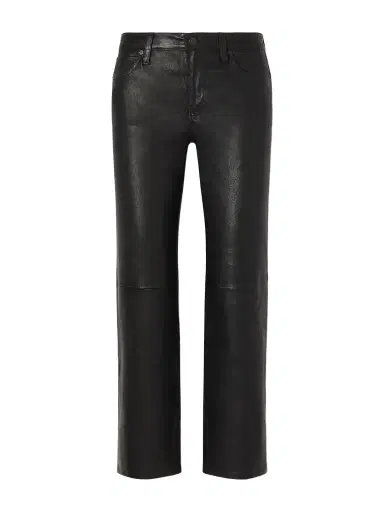 Frame The Cigarette Low-rise Straight-leg Leather Pants | Thumbnail 1 Frame The Cigarette Low-rise Straight-leg Leather Pants | Thumbnail 1