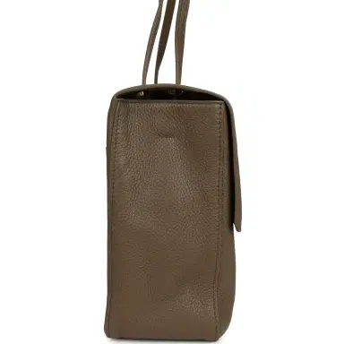 Chanel Chanel Maxi "Souplissimo" Large Flap Bag Dark Khaki Grained Calfskin Gold Hardware | Thumbnail 3 Chanel Chanel Maxi "Souplissimo" Large Flap Bag Dark Khaki Grained Calfskin Gold Hardware | Thumbnail 3