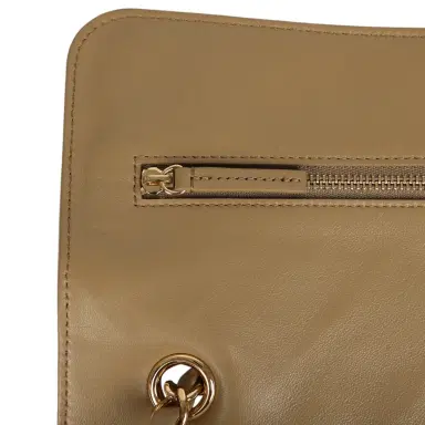 Chanel Chanel Maxi "Souplissimo" Small Flap Bag Dark Beige Suede Gold Hardware | Thumbnail 8 Chanel Chanel Maxi "Souplissimo" Small Flap Bag Dark Beige Suede Gold Hardware | Thumbnail 8