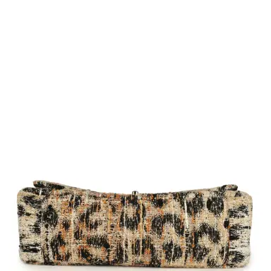 Chanel Chanel Maxi Leopard Print "Souplissimo" Small Flap Bag Brown, Black, White Tweed, Mixed Fibers Gold Hardware | Thumbnail 6 Chanel Chanel Maxi Leopard Print "Souplissimo" Small Flap Bag Brown, Black, White Tweed, Mixed Fibers Gold Hardware | Thumbnail 6