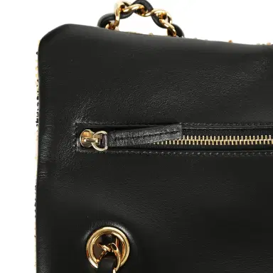 Chanel Chanel Maxi Leopard Print "Souplissimo" Small Flap Bag Brown, Black, White Tweed, Mixed Fibers Gold Hardware | Thumbnail 8 Chanel Chanel Maxi Leopard Print "Souplissimo" Small Flap Bag Brown, Black, White Tweed, Mixed Fibers Gold Hardware | Thumbnail 8