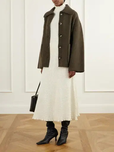 Proenza Schouler White Label Magnolia Cable-knit Cotton-blend Midi Skirt | Thumbnail 2 Proenza Schouler White Label Magnolia Cable-knit Cotton-blend Midi Skirt | Thumbnail 2