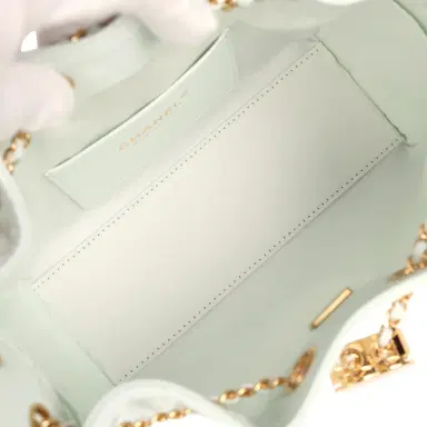 Chanel Chanel Mini 25 Hobo Bag Light Blue Caviar Gold Hardware | Thumbnail 8 Chanel Chanel Mini 25 Hobo Bag Light Blue Caviar Gold Hardware | Thumbnail 8