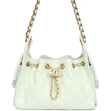 Chanel Chanel Mini 25 Hobo Bag Light Blue Caviar Gold Hardware | Thumbnail 1 Chanel Chanel Mini 25 Hobo Bag Light Blue Caviar Gold Hardware | Thumbnail 1