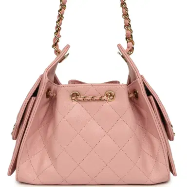 Chanel Chanel Mini 25 Hobo Bag Light Pink Caviar Gold Hardware | Thumbnail 4 Chanel Chanel Mini 25 Hobo Bag Light Pink Caviar Gold Hardware | Thumbnail 4