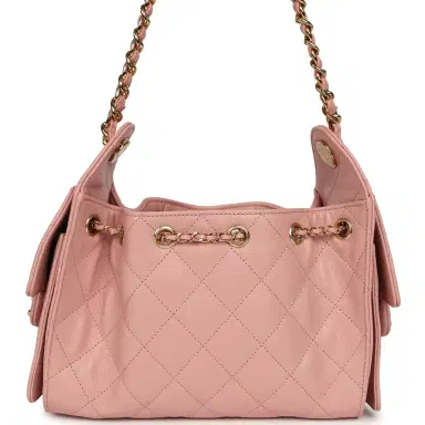 Chanel Chanel Mini 25 Hobo Bag Light Pink Caviar Gold Hardware | Thumbnail 5 Chanel Chanel Mini 25 Hobo Bag Light Pink Caviar Gold Hardware | Thumbnail 5