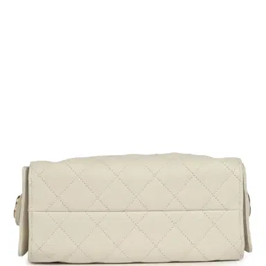 Chanel Chanel Mini 25 Hobo Bag White Caviar Antique Gold Hardware | Thumbnail 6 Chanel Chanel Mini 25 Hobo Bag White Caviar Antique Gold Hardware | Thumbnail 6