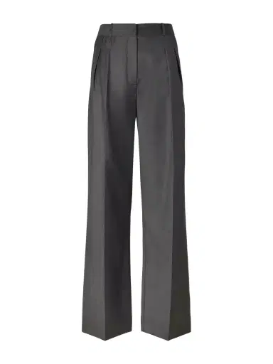 Loulou de Saison Sbiru Pleated Wool-twill Straight-leg Pants | Thumbnail 1 Loulou de Saison Sbiru Pleated Wool-twill Straight-leg Pants | Thumbnail 1