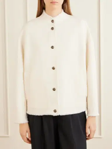 Max Mara Mxmpalmizi Fringed Wool-bouclé Jacket | Thumbnail 3 Max Mara Mxmpalmizi Fringed Wool-bouclé Jacket | Thumbnail 3