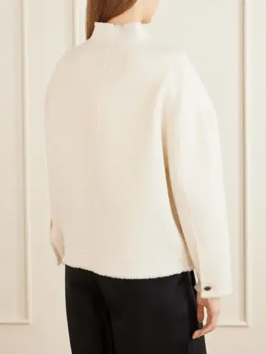 Max Mara Mxmpalmizi Fringed Wool-bouclé Jacket | Thumbnail 4 Max Mara Mxmpalmizi Fringed Wool-bouclé Jacket | Thumbnail 4