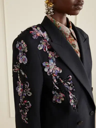 Dries Van Noten Embellished Double-breasted Wool-twill Blazer | Thumbnail 5 Dries Van Noten Embellished Double-breasted Wool-twill Blazer | Thumbnail 5