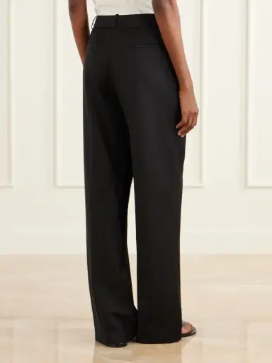 Loulou de Saison Sbiru Pleated Wool-twill Straight-leg Pants | Thumbnail 4 Loulou de Saison Sbiru Pleated Wool-twill Straight-leg Pants | Thumbnail 4