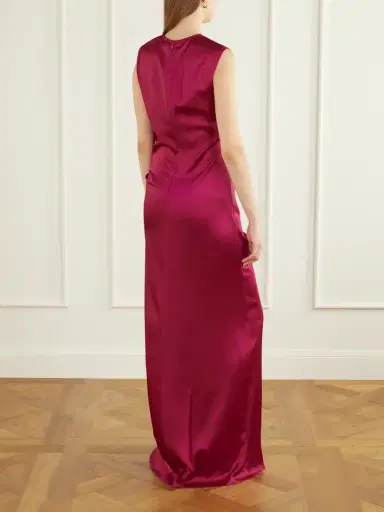 Stella McCartney Draped Satin Gown | Thumbnail 3 Stella McCartney Draped Satin Gown | Thumbnail 3