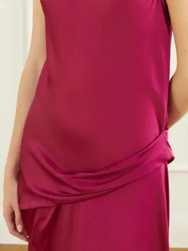 Stella McCartney Draped Satin Gown | Thumbnail 4 Stella McCartney Draped Satin Gown | Thumbnail 4