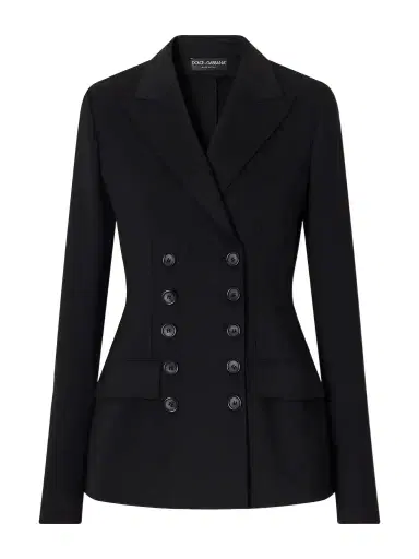 Dolce & Gabbana Double-breasted Grain De Poudre Stretch-wool Blazer | Thumbnail 1 Dolce & Gabbana Double-breasted Grain De Poudre Stretch-wool Blazer | Thumbnail 1