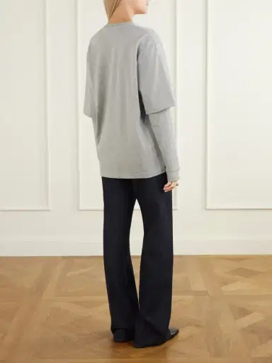 Tibi Perfect T Layered Cotton-jersey T-shirt | Thumbnail 4 Tibi Perfect T Layered Cotton-jersey T-shirt | Thumbnail 4