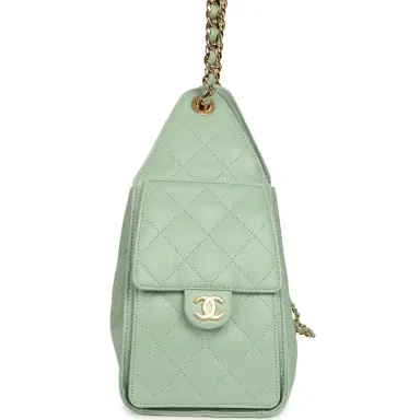 Chanel Chanel Small 25 Hobo Bag Light Green Caviar Gold Hardware | Thumbnail 3 Chanel Chanel Small 25 Hobo Bag Light Green Caviar Gold Hardware | Thumbnail 3