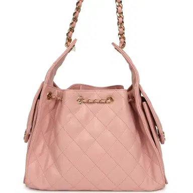 Chanel Chanel Small 25 Hobo Bag Light Pink Caviar Gold Hardware | Thumbnail 4 Chanel Chanel Small 25 Hobo Bag Light Pink Caviar Gold Hardware | Thumbnail 4