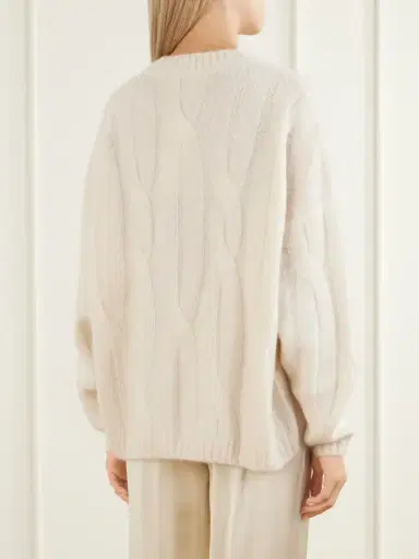 Allude Cable-knit Cashmere And Silk-blend Sweater | Thumbnail 4 Allude Cable-knit Cashmere And Silk-blend Sweater | Thumbnail 4