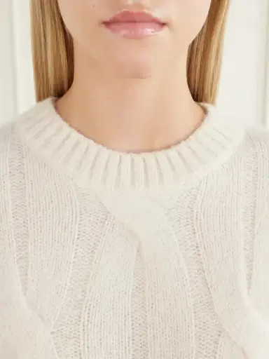 Allude Cable-knit Cashmere And Silk-blend Sweater | Thumbnail 5 Allude Cable-knit Cashmere And Silk-blend Sweater | Thumbnail 5