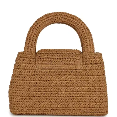 Chanel Chanel Small Kelly Shopper Dark Beige Raffia Brushed Gold Hardware | Thumbnail 4 Chanel Chanel Small Kelly Shopper Dark Beige Raffia Brushed Gold Hardware | Thumbnail 4