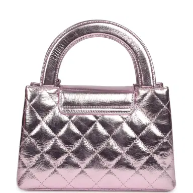 Chanel Chanel Small Kelly Shopper Pink Metallic Calfskin Silver Hardware | Thumbnail 4 Chanel Chanel Small Kelly Shopper Pink Metallic Calfskin Silver Hardware | Thumbnail 4