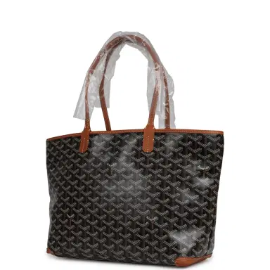 goyard Goyard Goyardine Black, Brown Artois PM Palladium Hardware | Thumbnail 5 goyard Goyard Goyardine Black, Brown Artois PM Palladium Hardware | Thumbnail 5