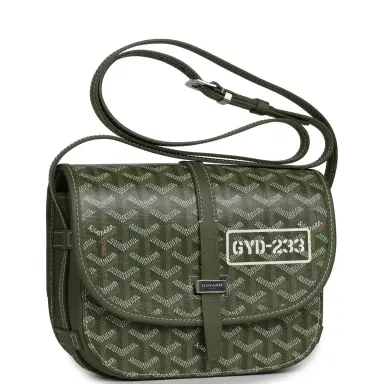 goyard Goyard Goyardine Khaki Belvedere PM Palladium Hardware | Thumbnail 2 goyard Goyard Goyardine Khaki Belvedere PM Palladium Hardware | Thumbnail 2