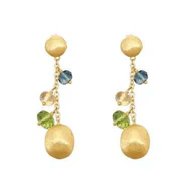 MARCO BICEGO Marco Bicego Africa Multi-Gemstone 18K Yellow Gold Drop Earrings by The Solist | Thumbnail 1 MARCO BICEGO Marco Bicego Africa Multi-Gemstone 18K Yellow Gold Drop Earrings by The Solist | Thumbnail 1