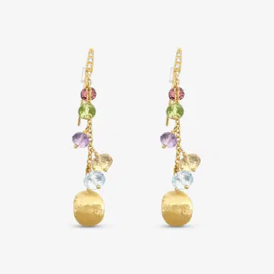 MARCO BICEGO Marco Bicego Africa Multi-Gemstone 18K Yellow Gold Drop Earrings by The Solist | Thumbnail 2 MARCO BICEGO Marco Bicego Africa Multi-Gemstone 18K Yellow Gold Drop Earrings by The Solist | Thumbnail 2