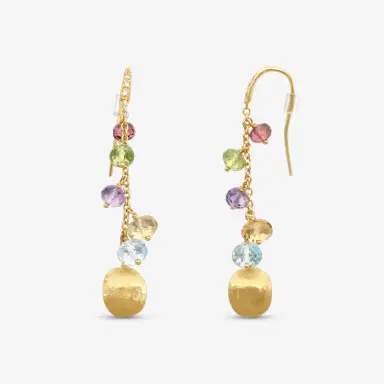 MARCO BICEGO Marco Bicego Africa Multi-Gemstone 18K Yellow Gold Drop Earrings by The Solist | Thumbnail 3 MARCO BICEGO Marco Bicego Africa Multi-Gemstone 18K Yellow Gold Drop Earrings by The Solist | Thumbnail 3