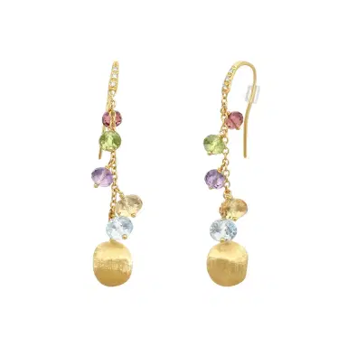 MARCO BICEGO Marco Bicego Africa Multi-Gemstone 18K Yellow Gold Drop Earrings by The Solist | Thumbnail 1 MARCO BICEGO Marco Bicego Africa Multi-Gemstone 18K Yellow Gold Drop Earrings by The Solist | Thumbnail 1