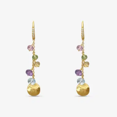 MARCO BICEGO Marco Bicego Africa Multi-Gemstone 18K Yellow Gold Drop Earrings by The Solist | Thumbnail 2 MARCO BICEGO Marco Bicego Africa Multi-Gemstone 18K Yellow Gold Drop Earrings by The Solist | Thumbnail 2