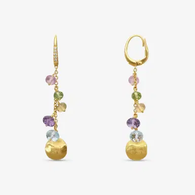 MARCO BICEGO Marco Bicego Africa Multi-Gemstone 18K Yellow Gold Drop Earrings by The Solist | Thumbnail 3 MARCO BICEGO Marco Bicego Africa Multi-Gemstone 18K Yellow Gold Drop Earrings by The Solist | Thumbnail 3