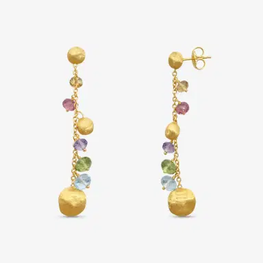 MARCO BICEGO Marco Bicego Africa Multi-Gemstone 18K Yellow Gold Drop Earrings by The Solist | Thumbnail 3 MARCO BICEGO Marco Bicego Africa Multi-Gemstone 18K Yellow Gold Drop Earrings by The Solist | Thumbnail 3