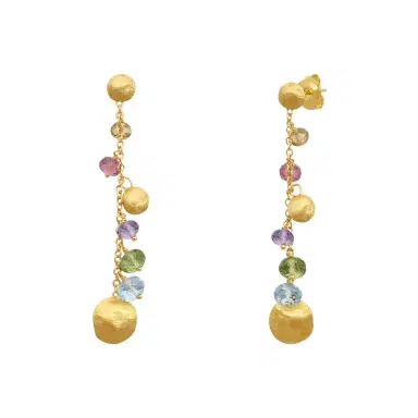 MARCO BICEGO Marco Bicego Africa Multi-Gemstone 18K Yellow Gold Drop Earrings by The Solist | Thumbnail 1 MARCO BICEGO Marco Bicego Africa Multi-Gemstone 18K Yellow Gold Drop Earrings by The Solist | Thumbnail 1