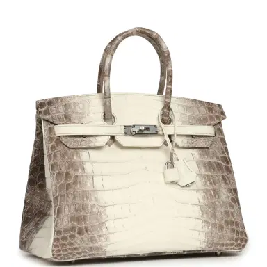 HERMÈS Hermes Birkin 35 Himalaya Niloticus Crocodile Palladium Hardware | Thumbnail 2 HERMÈS Hermes Birkin 35 Himalaya Niloticus Crocodile Palladium Hardware | Thumbnail 2