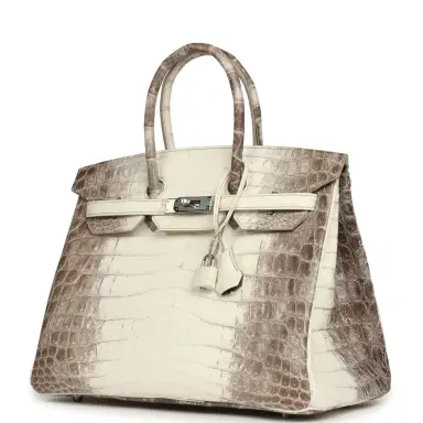 HERMÈS Hermes Birkin 35 Himalaya Niloticus Crocodile Palladium Hardware | Thumbnail 5 HERMÈS Hermes Birkin 35 Himalaya Niloticus Crocodile Palladium Hardware | Thumbnail 5
