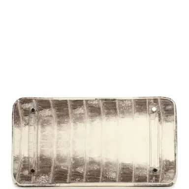 HERMÈS Hermes Birkin 35 Himalaya Niloticus Crocodile Palladium Hardware | Thumbnail 6 HERMÈS Hermes Birkin 35 Himalaya Niloticus Crocodile Palladium Hardware | Thumbnail 6