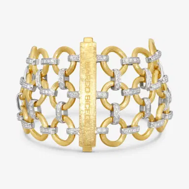 MARCO BICEGO Marco Bicego Jaipur Link 18K Yellow & White Gold Diamond Bracelet by The Solist | Thumbnail 2 MARCO BICEGO Marco Bicego Jaipur Link 18K Yellow & White Gold Diamond Bracelet by The Solist | Thumbnail 2