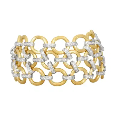 MARCO BICEGO Marco Bicego Jaipur Link 18K Yellow & White Gold Diamond Bracelet by The Solist | Thumbnail 1 MARCO BICEGO Marco Bicego Jaipur Link 18K Yellow & White Gold Diamond Bracelet by The Solist | Thumbnail 1