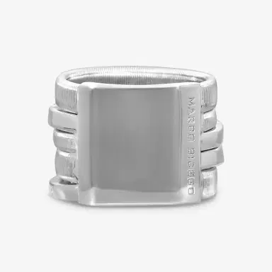 MARCO BICEGO Marco Bicego Masai 18K White Gold Diamond 5-Strand Band Ring Sz. 7 by The Solist | Thumbnail 3 MARCO BICEGO Marco Bicego Masai 18K White Gold Diamond 5-Strand Band Ring Sz. 7 by The Solist | Thumbnail 3