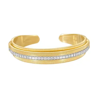 MARCO BICEGO Marco Bicego Masai 18K Yellow & White Gold Diamond Cuff Bracelet by The Solist | Thumbnail 1 MARCO BICEGO Marco Bicego Masai 18K Yellow & White Gold Diamond Cuff Bracelet by The Solist | Thumbnail 1