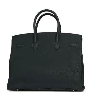 HERMÈS Hermes Birkin 35 Vert Rousseau Togo Palladium Hardware | Thumbnail 3 HERMÈS Hermes Birkin 35 Vert Rousseau Togo Palladium Hardware | Thumbnail 3