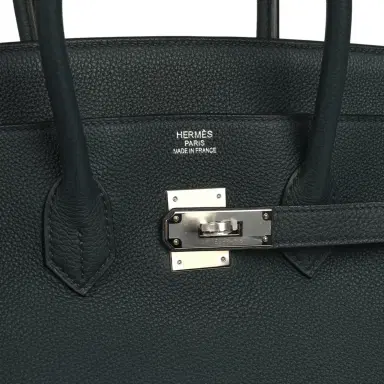 HERMÈS Hermes Birkin 35 Vert Rousseau Togo Palladium Hardware | Thumbnail 7 HERMÈS Hermes Birkin 35 Vert Rousseau Togo Palladium Hardware | Thumbnail 7