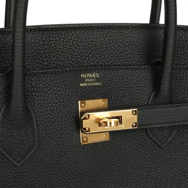 HERMÈS Hermes Birkin 40 Black Togo Gold Hardware | Thumbnail 7 HERMÈS Hermes Birkin 40 Black Togo Gold Hardware | Thumbnail 7
