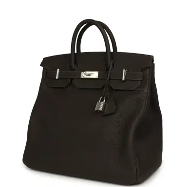 HERMÈS Hermes HAC Birkin 40 Bai Brun Togo Palladium Hardware | Thumbnail 5 HERMÈS Hermes HAC Birkin 40 Bai Brun Togo Palladium Hardware | Thumbnail 5