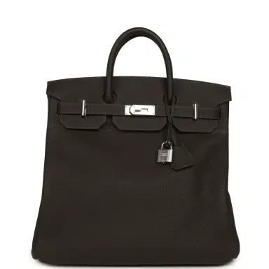 HERMÈS Hermes HAC Birkin 40 Bai Brun Togo Palladium Hardware | Thumbnail 1 HERMÈS Hermes HAC Birkin 40 Bai Brun Togo Palladium Hardware | Thumbnail 1