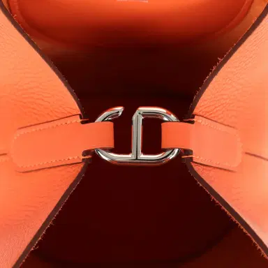 HERMÈS Hermes In-The-Loop 18 Tangerine Clemence, Swift Palladium Hardware | Thumbnail 7 HERMÈS Hermes In-The-Loop 18 Tangerine Clemence, Swift Palladium Hardware | Thumbnail 7